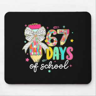 I Survived 67 Days Of School Teachers Students Fun Mouse Pad