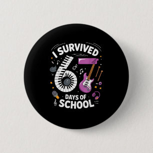 I Survived 67 Days Of School - Teachers Students M 6 Cm Round Badge