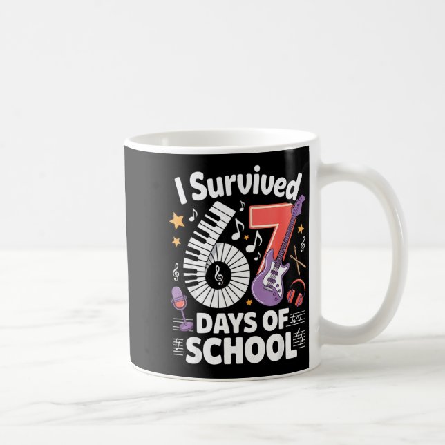 I Survived 67 Days Of School - Teachers Students M Coffee Mug (Right)