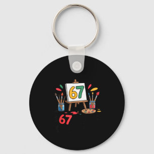 I Survived 67 Days Of School - Teachers Students M Key Ring