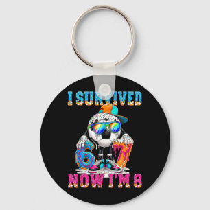 I Survived 67 Im 8 Years Old Soccer 6 7 Meme 8th Key Ring
