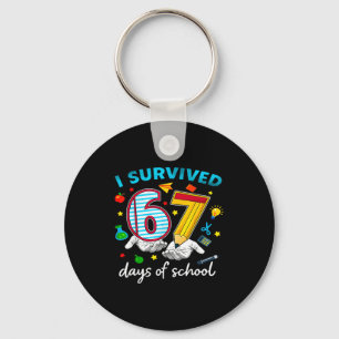 I Survived 67th Day Of School Six Seven Kids Key Ring