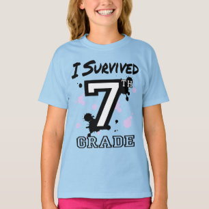 I Survived 7th Grade Girls T-Shirt