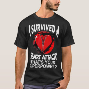 I Survived a Heart Attack Vintage Heart Attack Sur T-Shirt