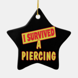 I SURVIVED A PIERCING CERAMIC TREE DECORATION