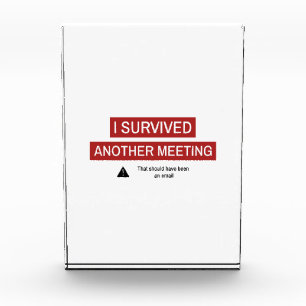 I Survived Another Meeting Photo Block