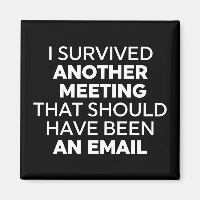 I Survived Another Meeting That Should Have Been A Magnet (Front)