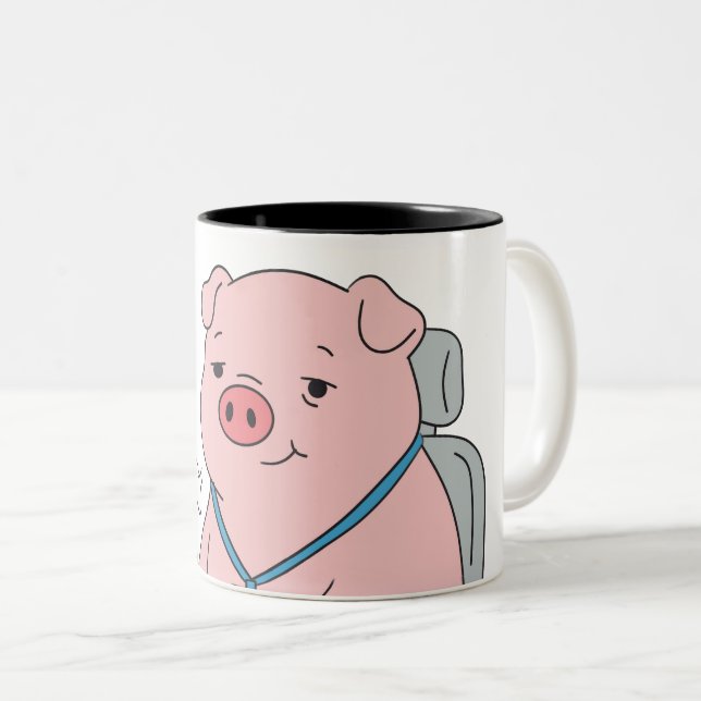 I Survived Another Meeting Two-Tone Coffee Mug (Front Right)