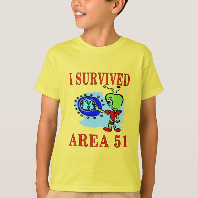 I Survived Area 51 T-Shirt (Front)