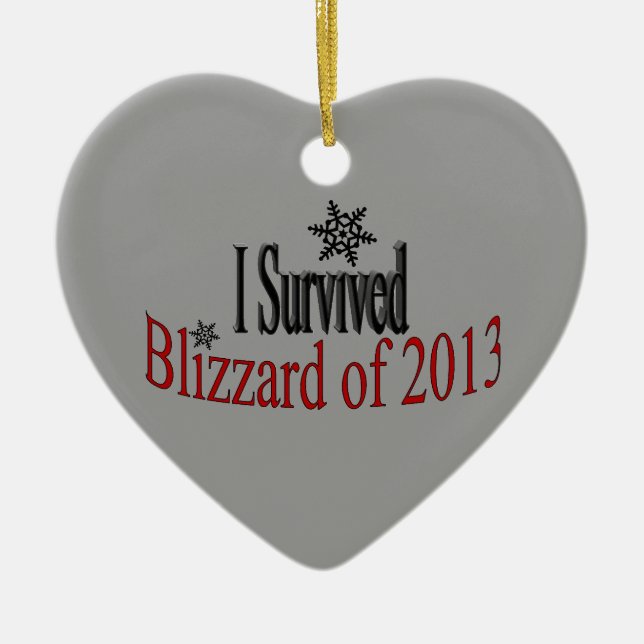 I Survived Blizzard 2013 Ornament (Front)
