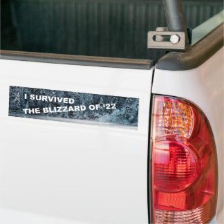 I Survived Blizzard Of 2022 Bumper Sticker