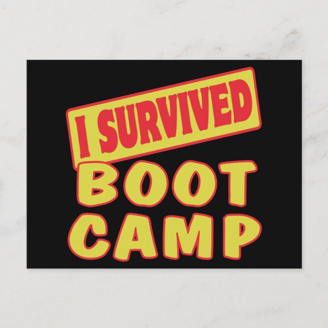 I SURVIVED BOOT CAMP POSTCARD (Front)