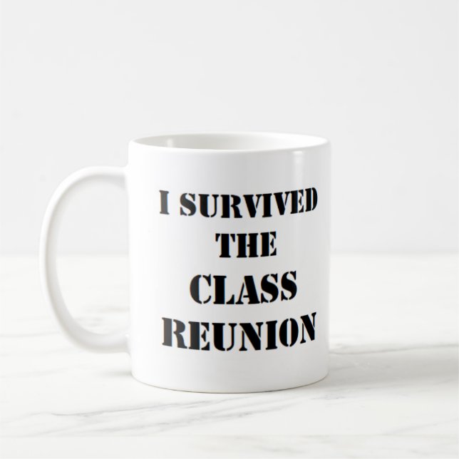 i survived class reunion coffee mug (Left)
