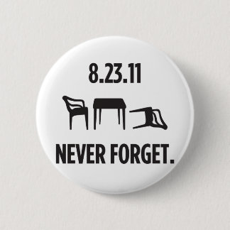 I Survived East Coast Earthquake 6 Cm Round Badge