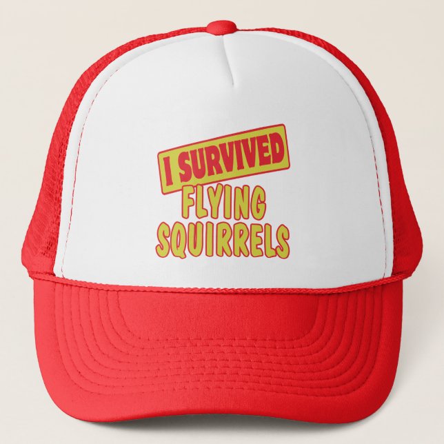 I SURVIVED FLYING SQUIRRELS TRUCKER HAT (Front)