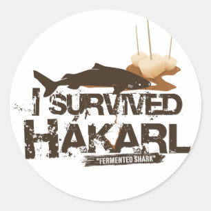 I survived Hákarl sticker