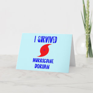 I Survived Hurricane Dorian Card
