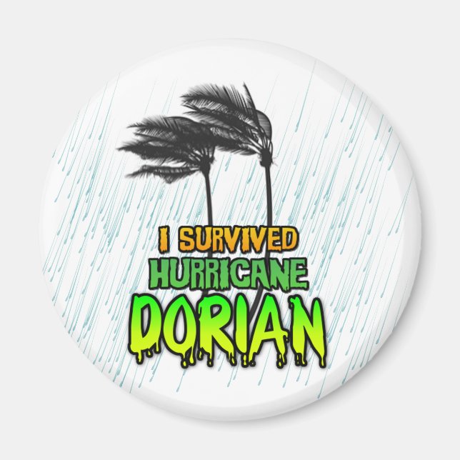 I survived Hurricane Dorian trees Magnet (Front)