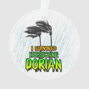 I survived Hurricane Dorian trees Ornament