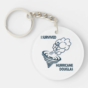 I Survived Hurricane Douglas Key Ring