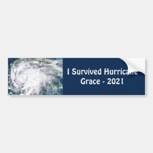 I Survived Hurricane Grace 2021 Bumper Sticker
