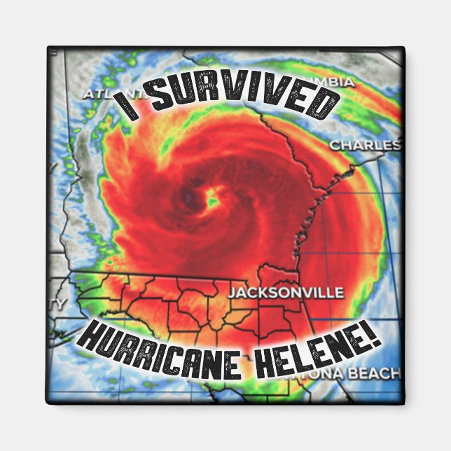 I Survived Hurricane Helene Magnet (Front)