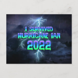 I survived Hurricane Ian 2022 Postcard