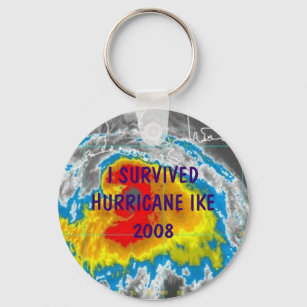I SURVIVED HURRICANE IKE 2008 KEY RING