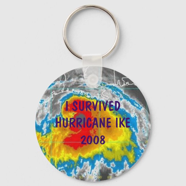 I SURVIVED HURRICANE IKE 2008 KEY RING (Front)