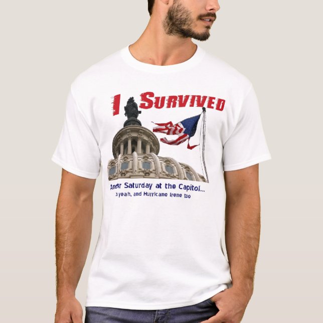 I Survived Hurricane Irene at the Capitol T-Shirt (Front)