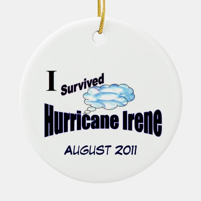 I Survived Hurricane Irene Ornament (Front)