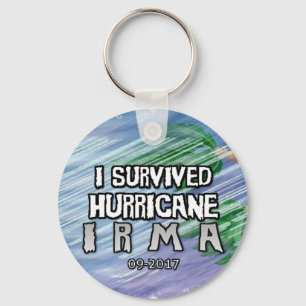 I survived Hurricane Irma Key Ring