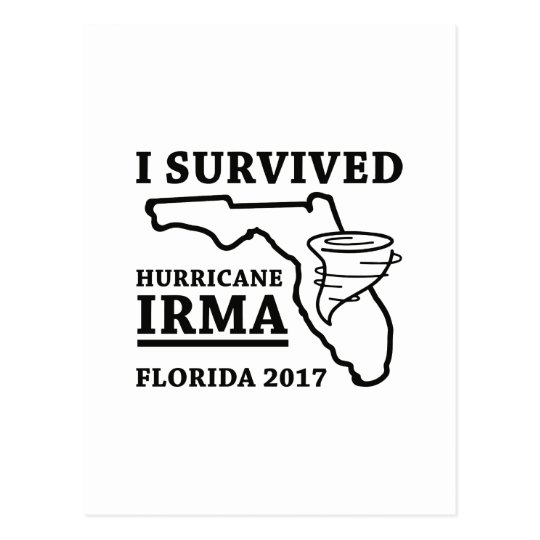 I Survived Hurricane Irma Postcard