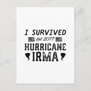 I Survived Hurricane Irma Postcard