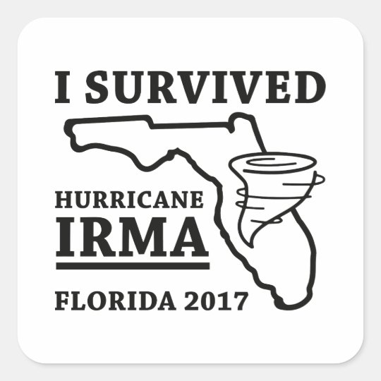 I Survived Hurricane Irma Square Sticker