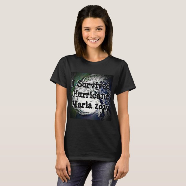 I Survived Hurricane Maria Shirt (Front Full)