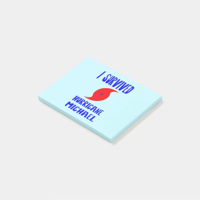 I Survived Hurricane Michael Post-it Notes (Angled)