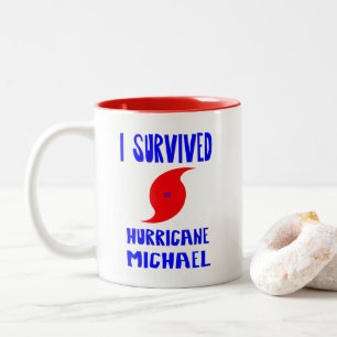 I Survived Hurricane Michael Two-Tone Coffee Mug