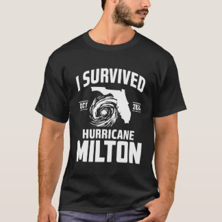 I Survived Hurricane Milton, Florida Tropical  T-Shirt