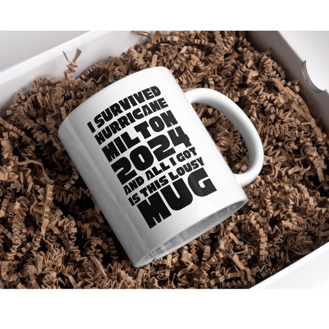 I Survived Hurricane Milton Humour 2024 Mug (Creator Uploaded)