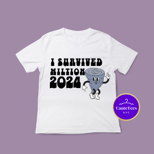 I Survived Hurricane Milton Retro Style 2024 T-Shirt