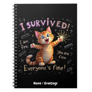 I Survived, I Am Fine, You Are Fine Notebook
