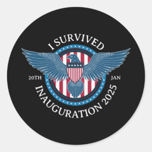 I Survived Inauguration 2025 Classic Round Sticker