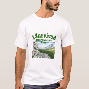 I Survived Independence Pass, Colorado T-Shirt