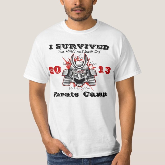 I Survived Karate Camp T-Shirt (Front)