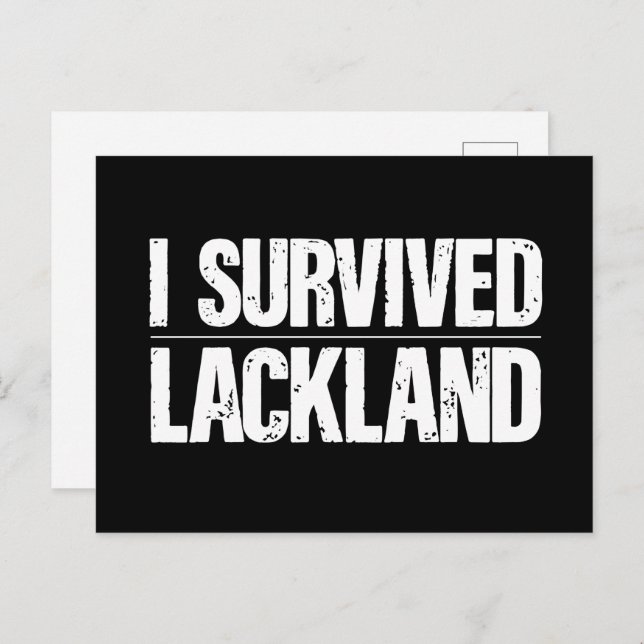 I Survived Lackland AFB Basic Military Training Postcard (Front/Back)