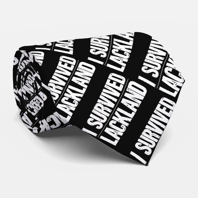 I Survived Lackland AFB Basic Military Training Tie (Rolled)