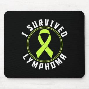 I Survived Lymphoma Awareness Mouse Pad