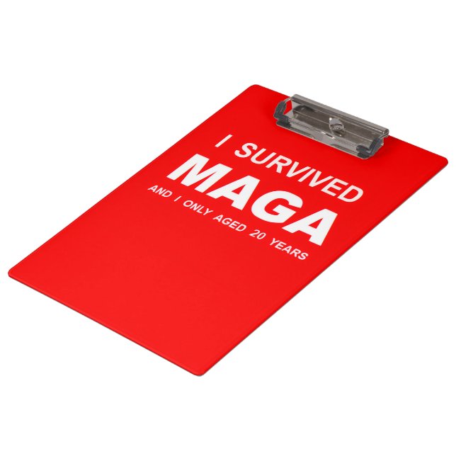 I Survived MAGA Clipboard (Angled)