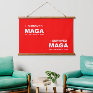 I Survived MAGA Hanging Tapestry